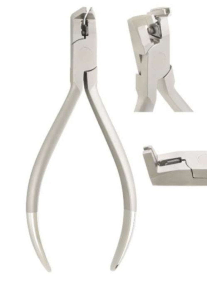 Flush Cutt & DiatL & Cutter The Flush Cut Distal Cutter is a precision orthodontic instrument designed to cut the distal end of archwires flush against the buccal tube, eliminating sharp wire extensions and improving patient comfort. Its specialized cutting mechanism ensures a clean, close cut while securely holding the trimmed wire segment to prevent it from falling into the patient’s mouth. Key Features: Precision-engineered flush cutting tip High-grade stainless steel construction Tungsten carbide inserts for superior cutting performance and longevity Safety hold feature to capture the cut wire end Ergonomic, non-slip handle for maximum control Fully autoclavable and corrosion-resistant Indications: Cutting stainless steel archwires Suitable for NiTi wires (within recommended hardness range) Routine orthodontic clinical procedures The Flush Cut Distal Cutter is an essential instrument for orthodontic professionals, ensuring safe, efficient, and comfortable wire trimming with every procedure. If you’d like, I can also tailor this description specifically for Aquiline International catalogs, website listings, or Amazon/USA market standards.